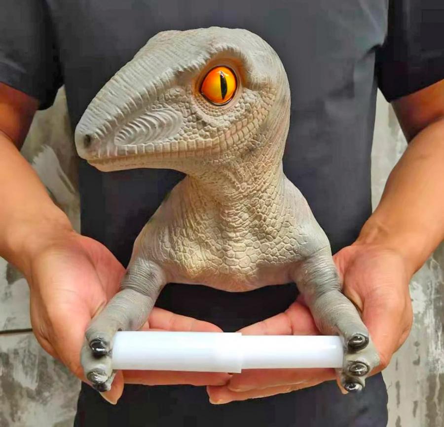 Velociraptor Dinosaur Toilet Paper Holder