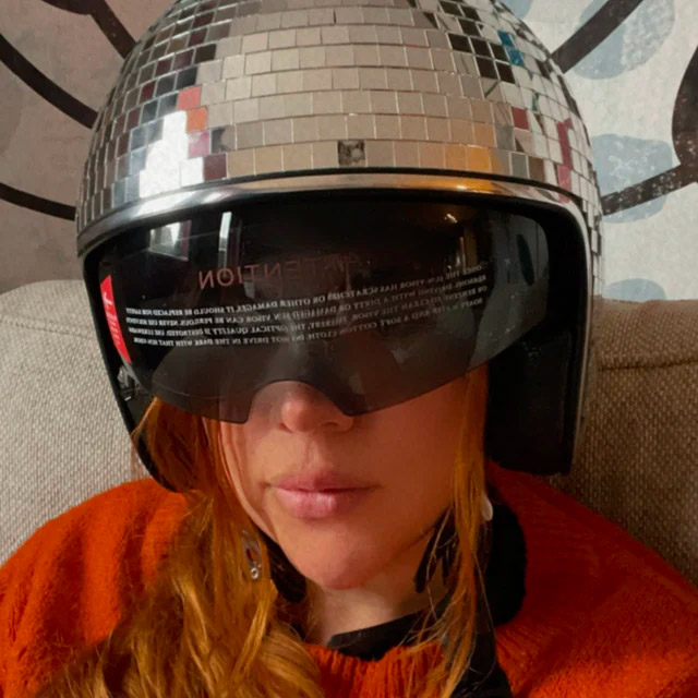 Disco Ball Helmet