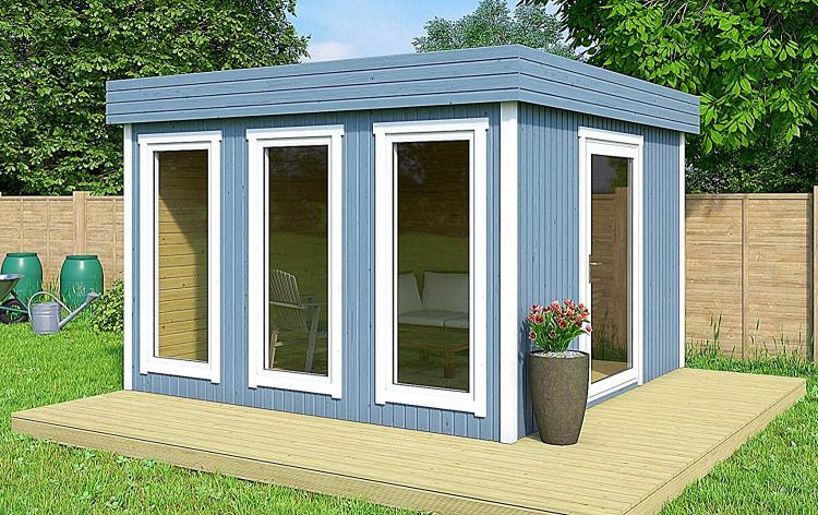 DIY Backyard Guest House That Can Be Built In 8 Hours - Allwood DIY cabin, pool house, garden house, studio