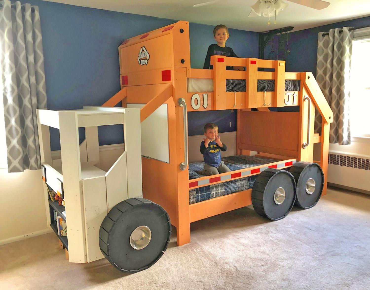 Boys shop truck bed