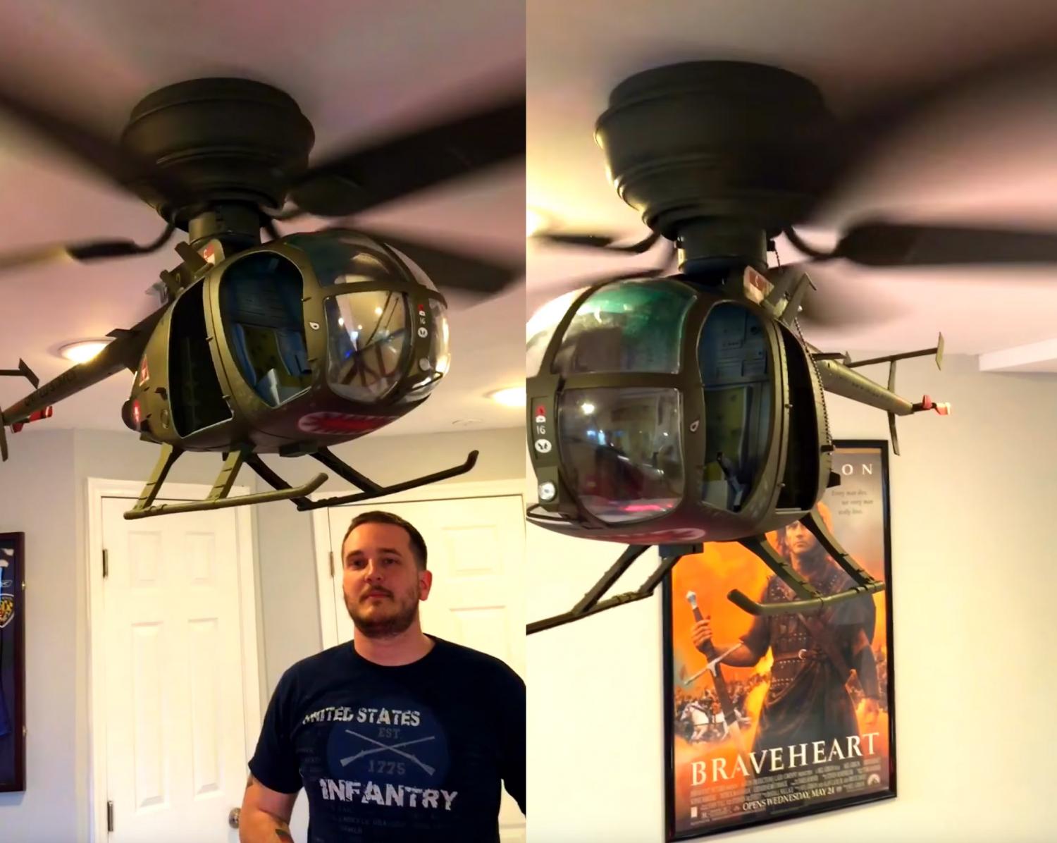 Diy Helicopter Ceiling Fan