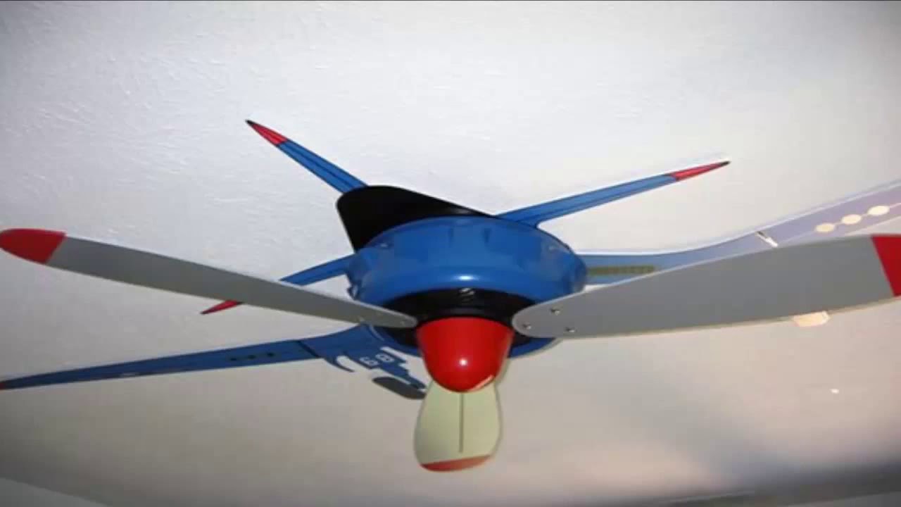 WW1 Airplane Ceiling Fan - DIY Helicopter ceiling fan