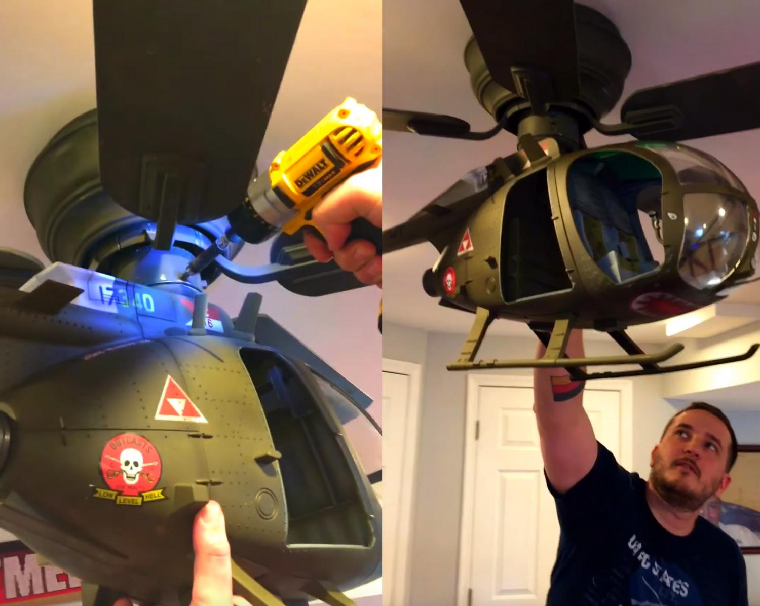 Diy Helicopter Ceiling Fan