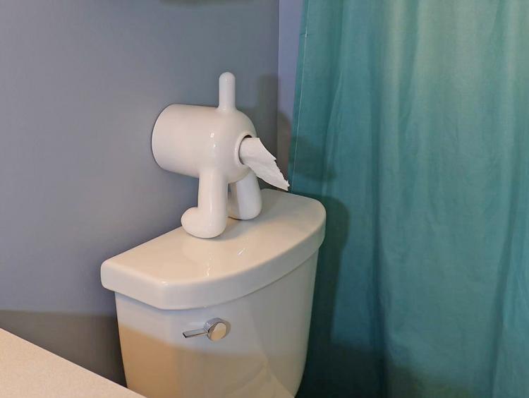 Dog Butt Toilet Paper Dispenser