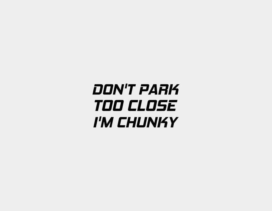 Dont Park Too Close Im Fat Car Decal Sticker