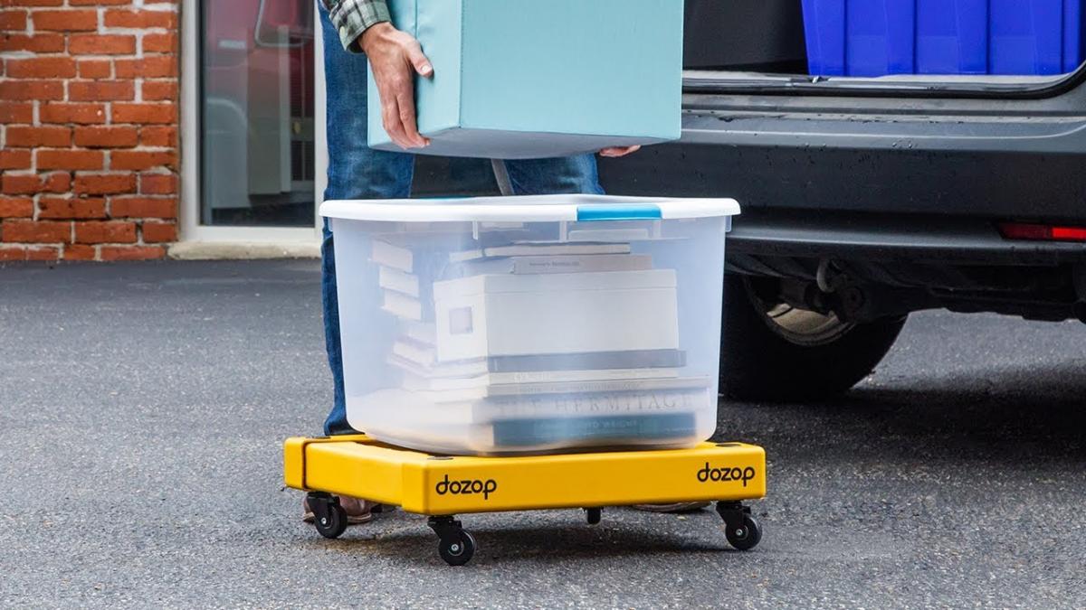 Dozap Collapsible Dolly Cart - Folding portable dolly helps move heavy objects