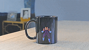 Vegeta and Goku Dragon Ball Z Heat Changing Coffee Mug