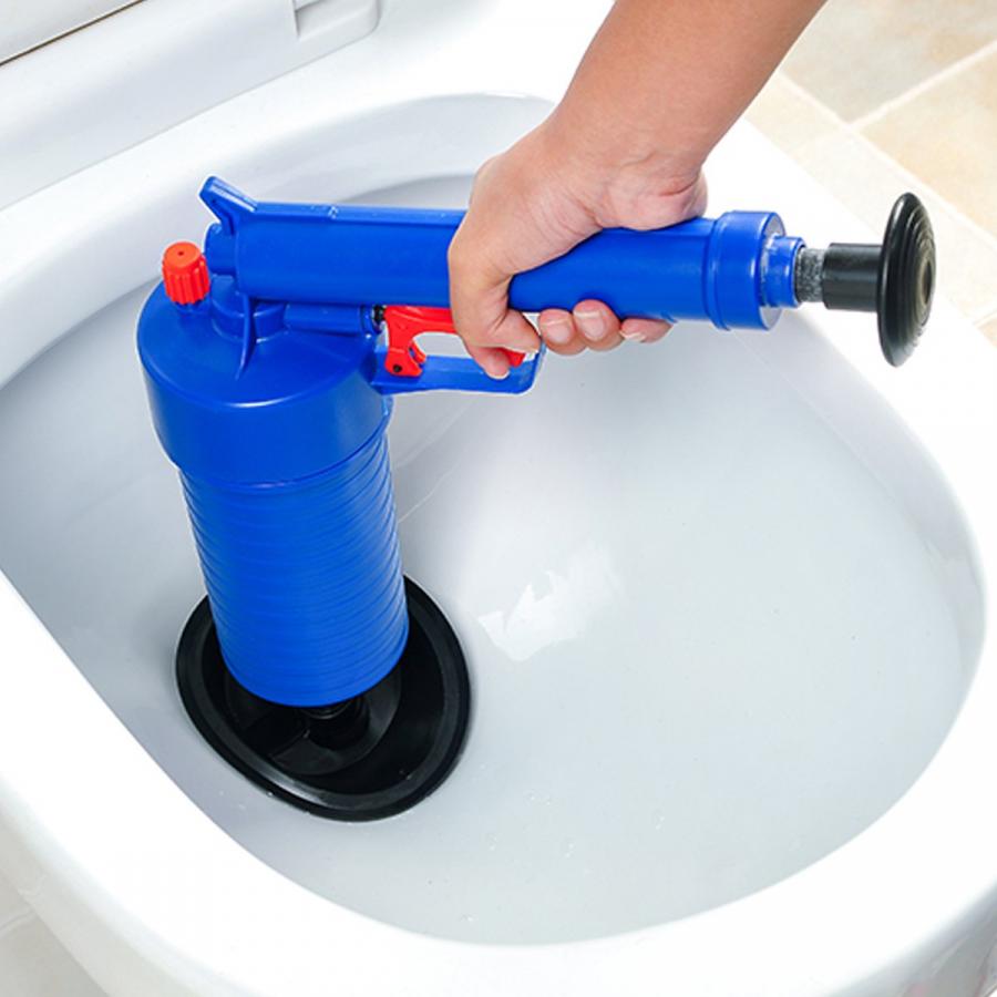 Drain Blaster Air-pressure gun - Unclog sinks, toilets, bathtubs drains with the pull of a trigger