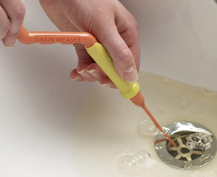 Drain Weasel Unclogs Your Drain Using a Long Bristled Wand That You Twist