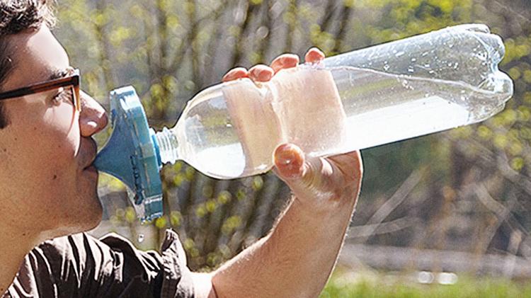 DrinkPure Water Filter - Water Filtration screws onto any plastic bottle