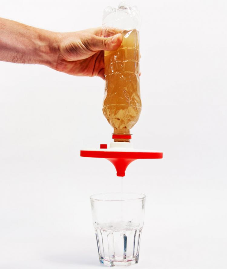 DrinkPure Water Filter - Water Filtration screws onto any plastic bottle
