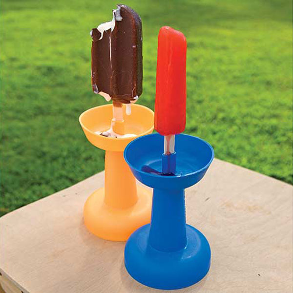 DripStik Ice Cream and Popsicle Holder - Prevents frozen treats from melting and dripping onto kids hands - Sticky hands prevention - Dripstick