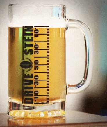 Drive Stein Football Drinking Mug - Track Your Progress With The Game