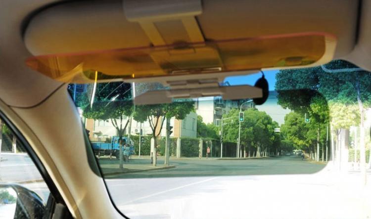 Driver's Transparent Sun Visor