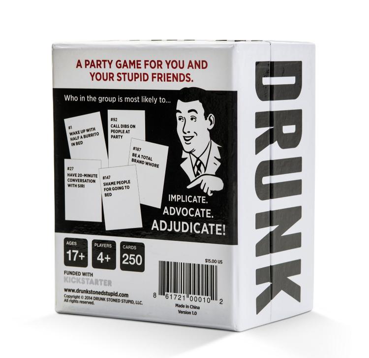 Drunk, Stoned, or Stupid - A Party Game