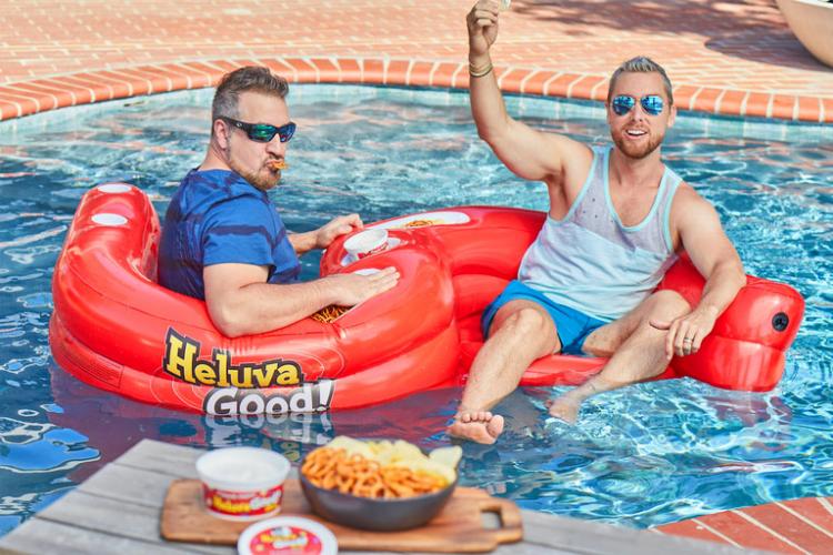 Dual Pool Float Snack Drink Holder