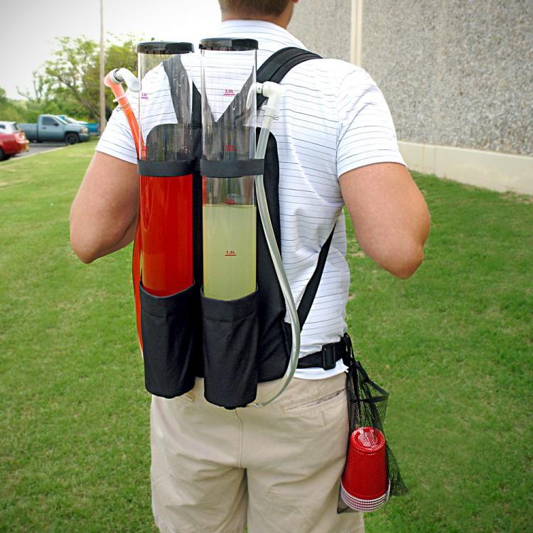 Dual Tank Tailgating Drink Dispenser Backpack