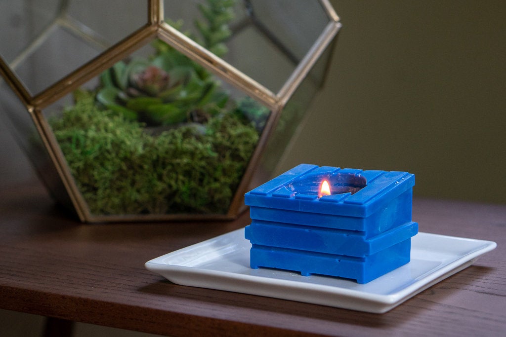 Dumpster Fire Candles - Dumpster shaped candles