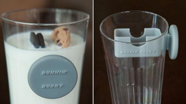 This Genius Magnetic Cookie Dunker Slides Down Your Glass For No