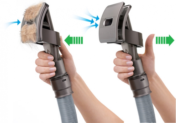 Dog brush cheap vacuum attachment