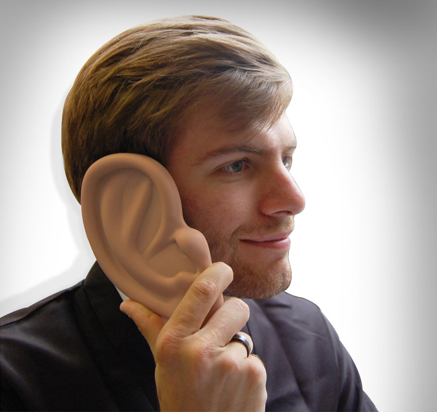 An ear shaped iPhone case