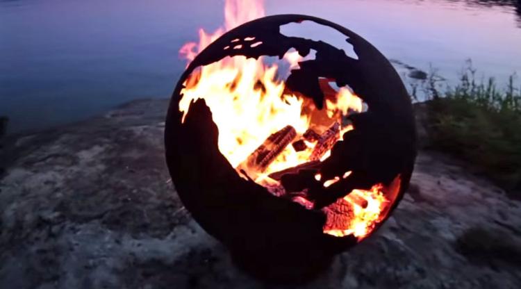 Earth Shaped Fire Pit