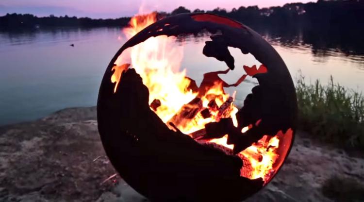 Earth Shaped Fire Pit