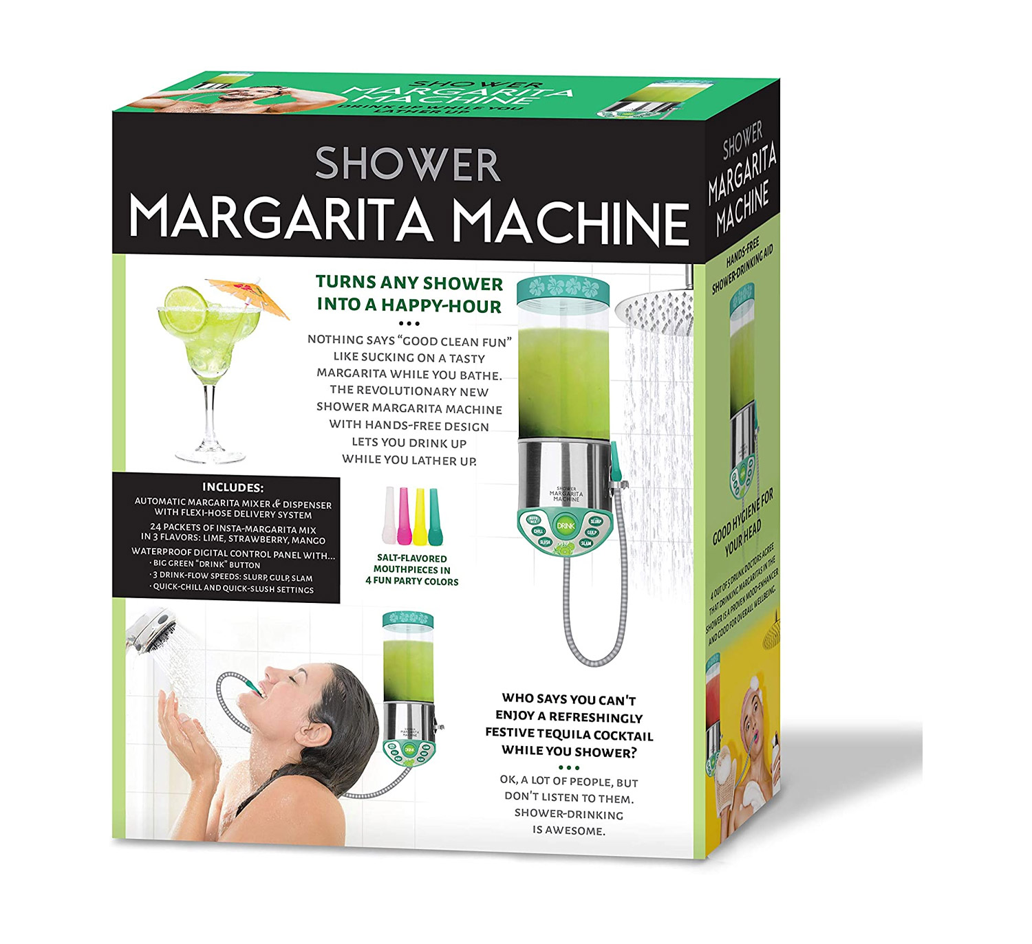 Shower Margarita Machine Gets You Boozed Up In The Shower Hands-Free