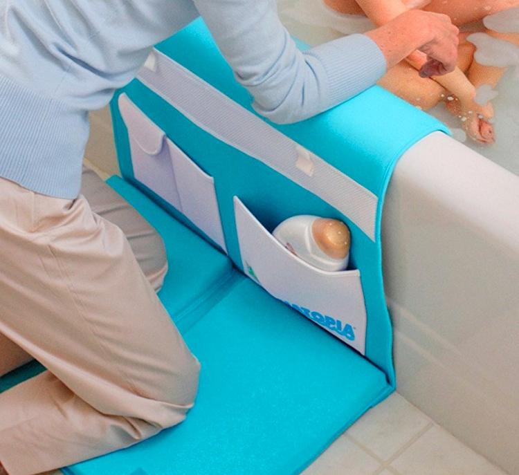 Aquatopia Easy Bath Kneeler - Padded bath-time floor mat - easy on the knees bath mat while bathing kids or dogs