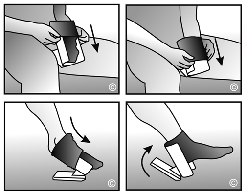 Easy-On  Easy-Off Sock Aid - Sock Helper For Seniors - No bending put on socks