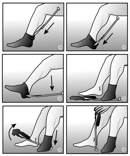 Easy-On  Easy-Off Sock Aid - Sock Helper For Seniors - No bending put on socks
