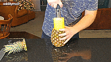 Easy Pineapple Slicer De-Cores Pineapples In Seconds