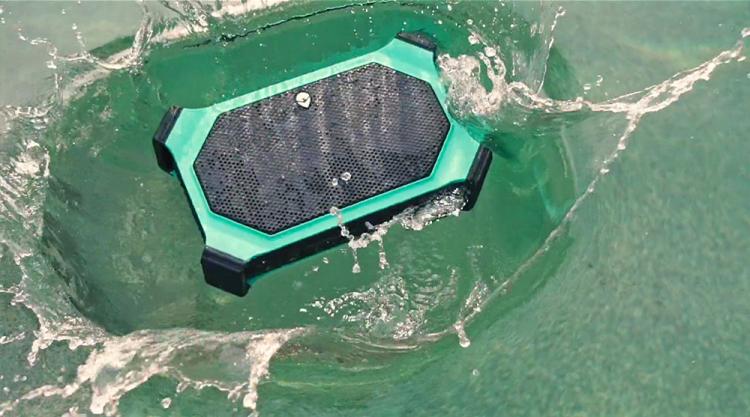 ECOXGEAR EcoSlate Rugged Outdoor Waterproof Bluetooth Speaker - Best Pool speaker - Beach speaker - Weatherproof Bluetooth Speaker
