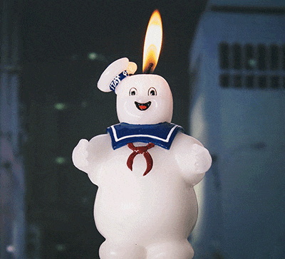 Ghostbusters Stay Puft Marshmallow Man Candle