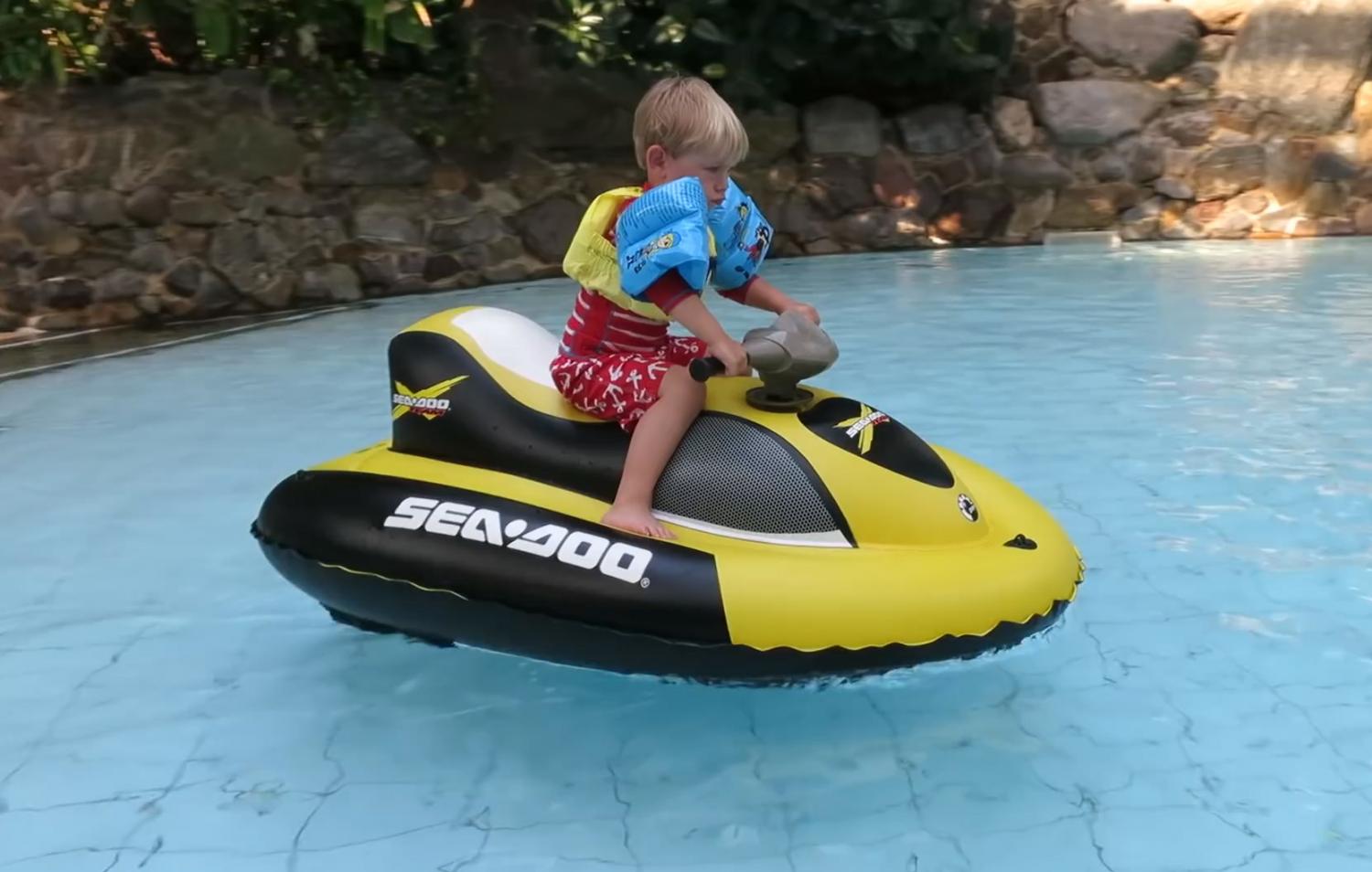 Inflatable jet best sale ski for pool