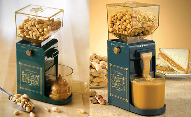 Homemade peanut butter maker by Nostalgia Electrics