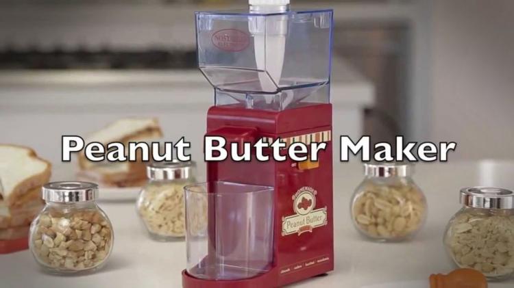 Homemade peanut butter maker by Nostalgia Electrics