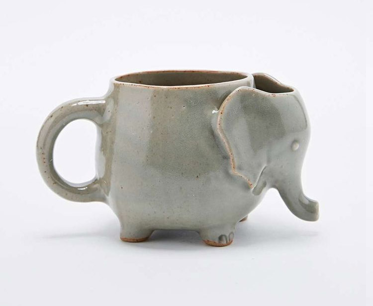 Elephant Tea Mug with Tea Bag Holder,Elephant Tea Cup