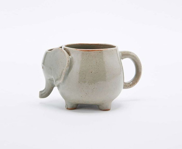 Elephant Tea Mug with Tea Bag Holder,Elephant Tea Cup