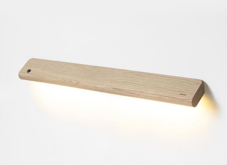 Ellum - Wooden Angled Motion Sensor Wall Lights