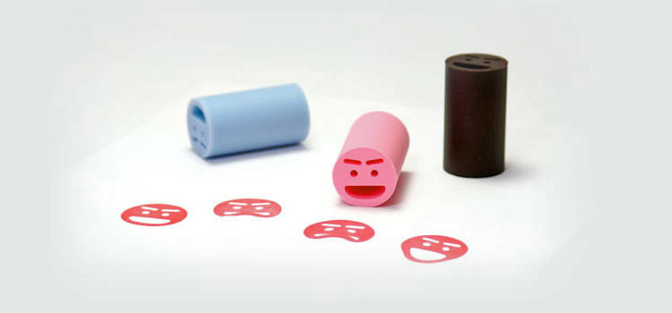 Emotional Rubber Smiley Stamps