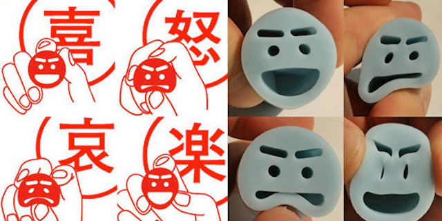 Emotional Rubber Smiley Stamps