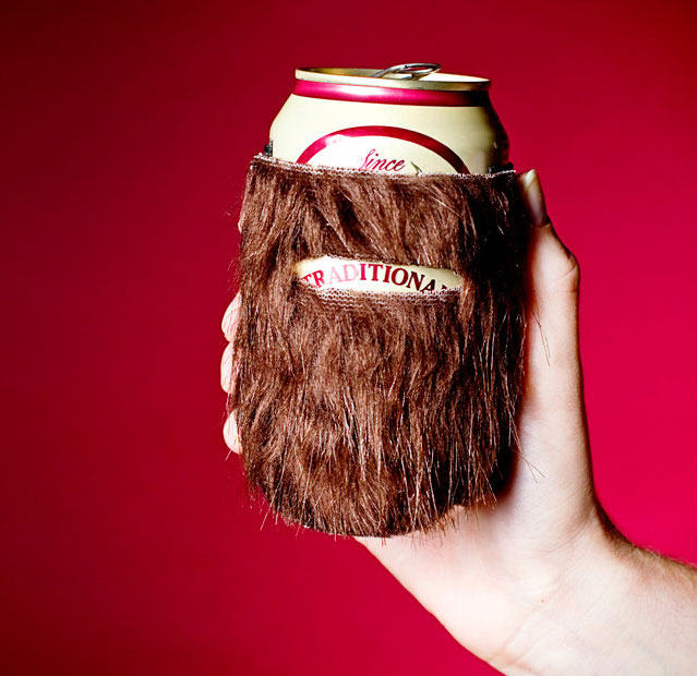 Beerds - Beard Koozies puts mini beard on your beer