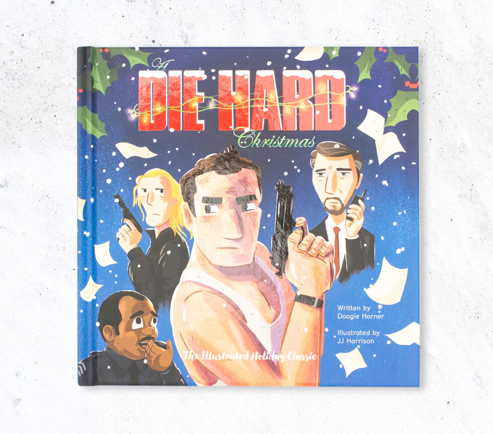 Die Hard Christmas Gift Set - Die Hard Christmas Book and John McClane Plush Doll