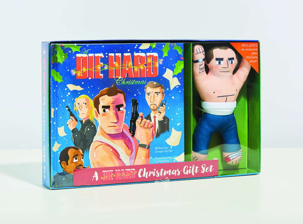Die Hard Christmas Gift Set - Die Hard Christmas Book and John McClane Plush Doll