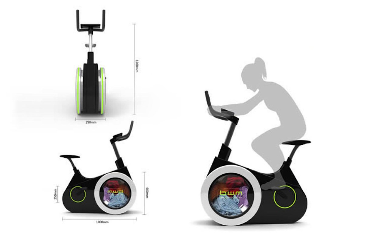 There's Now an Exercise Bike That Doubles as a Washing Machine