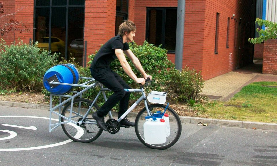 Exercise Bike Washing Machine - Off-the-grid washing machine bicycle