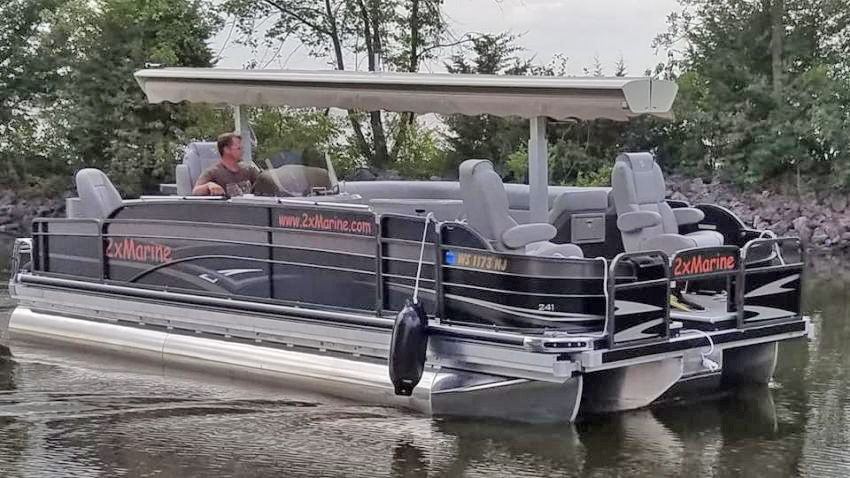 2xMarine Expanding Pontoon Boat Doubles In Size