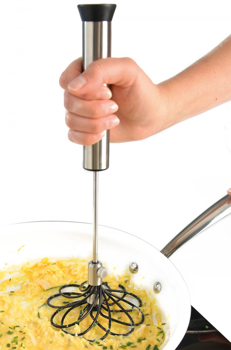 Mastrad Express Whisk - Hand Powered Automatic twisting whisk - hand powered mixer whisk - hand pump whisk
