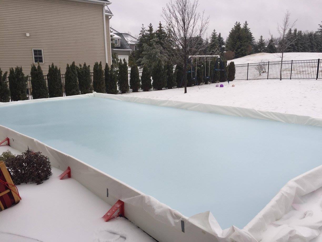 The EZ Ice Is a DIY Backyard Ice Rink That Sets Up In Just 60 Minutes